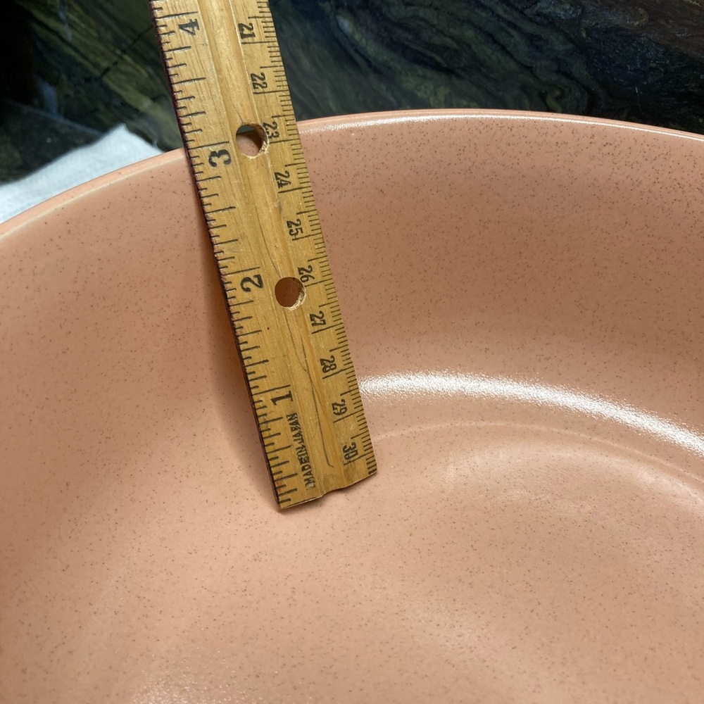 Chip Dip Set Apricot Ceramic Lidded - Picture 10 of 15